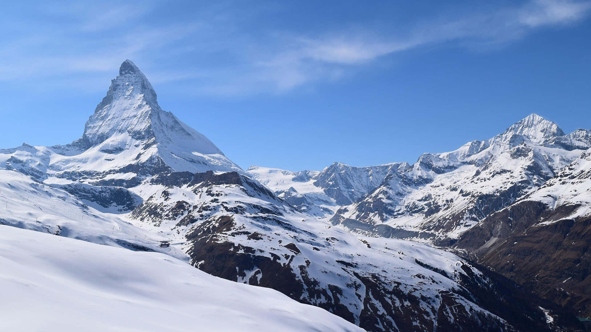 Ice Capped Mountain Of Matterhorn