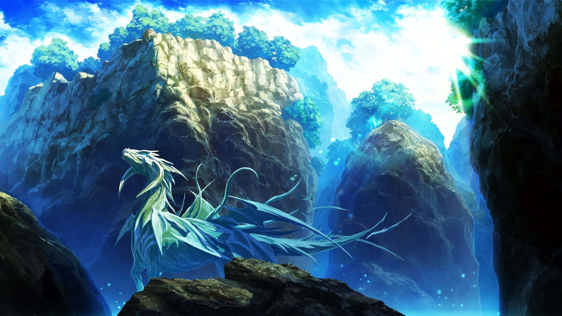 Ice Dragon Anime In The Mountains