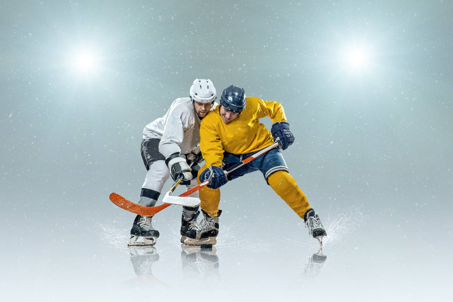 Ice Hockey Competitive Sports Background