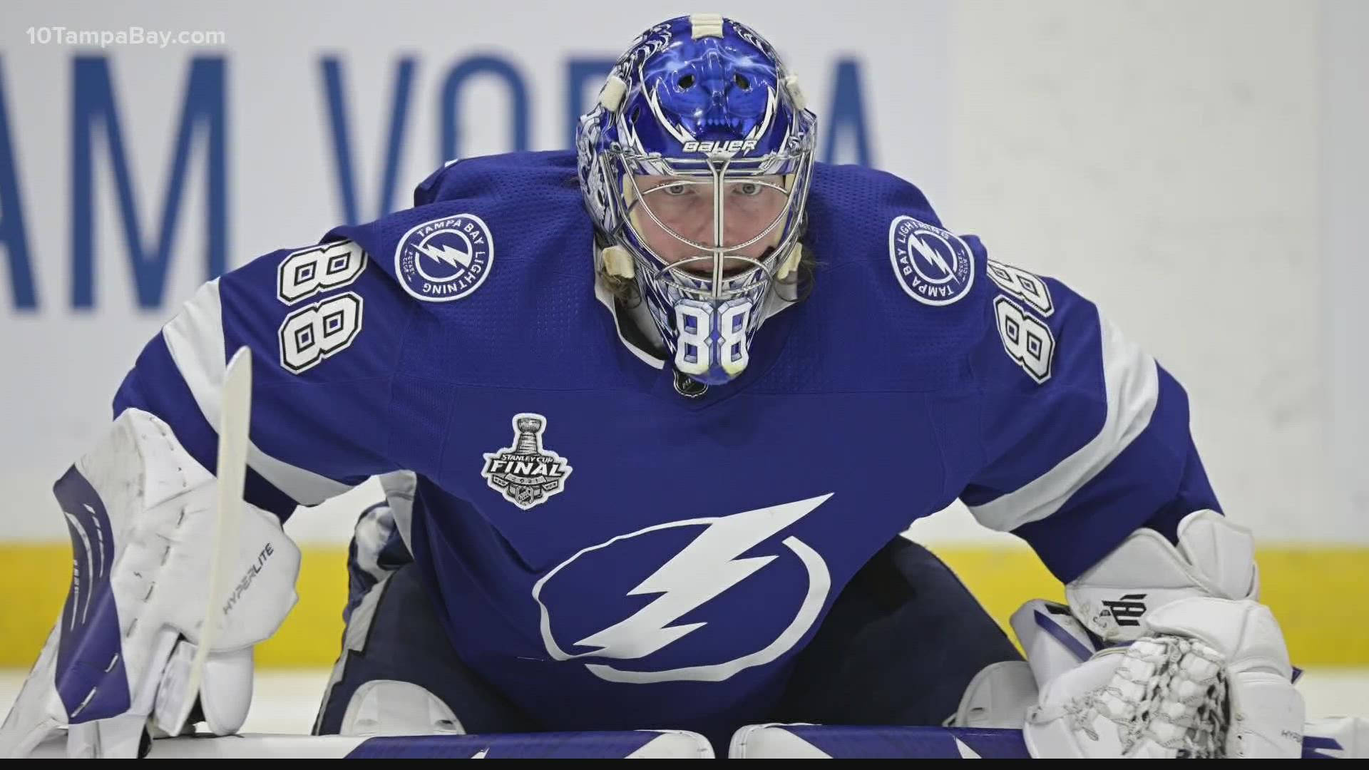 Ice Hockey Goaltender Andrei Vasilevskiy Background