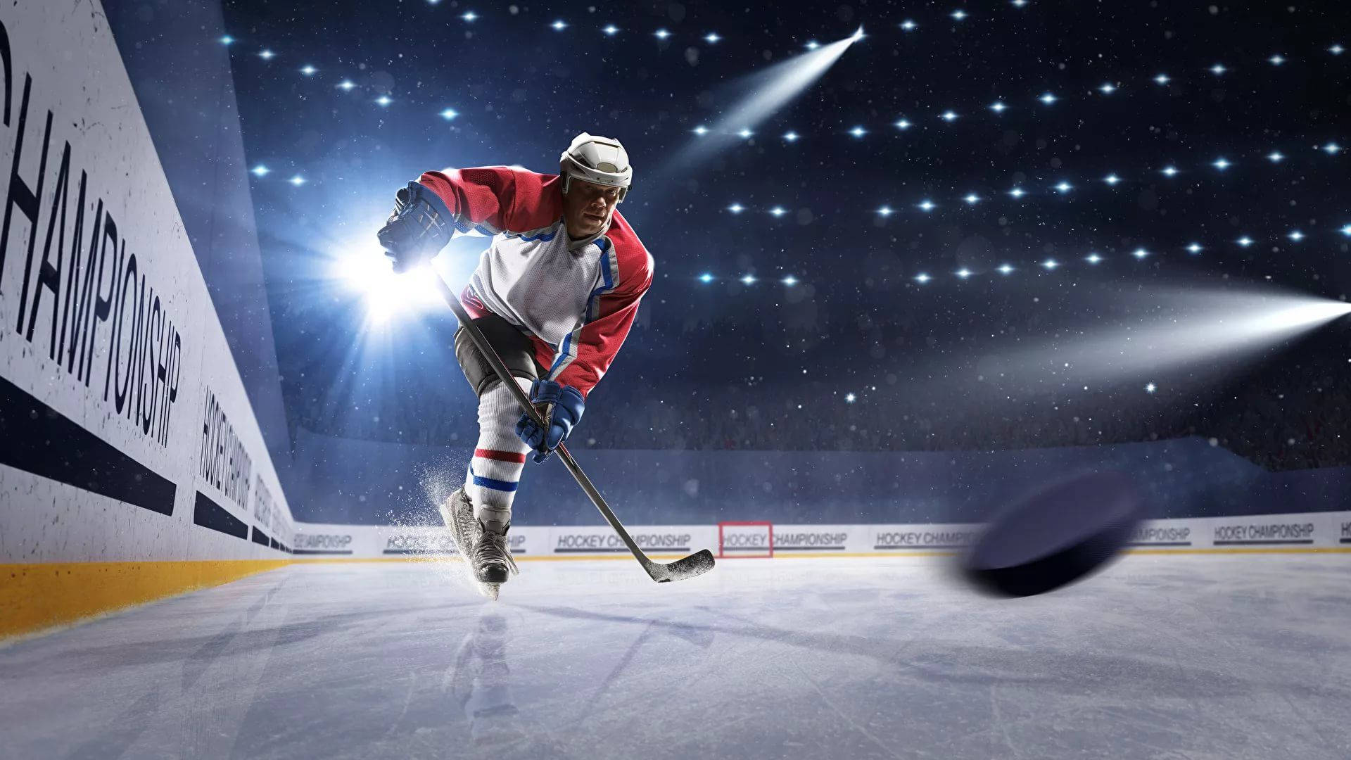 Ice Hockey Indoor Game Background