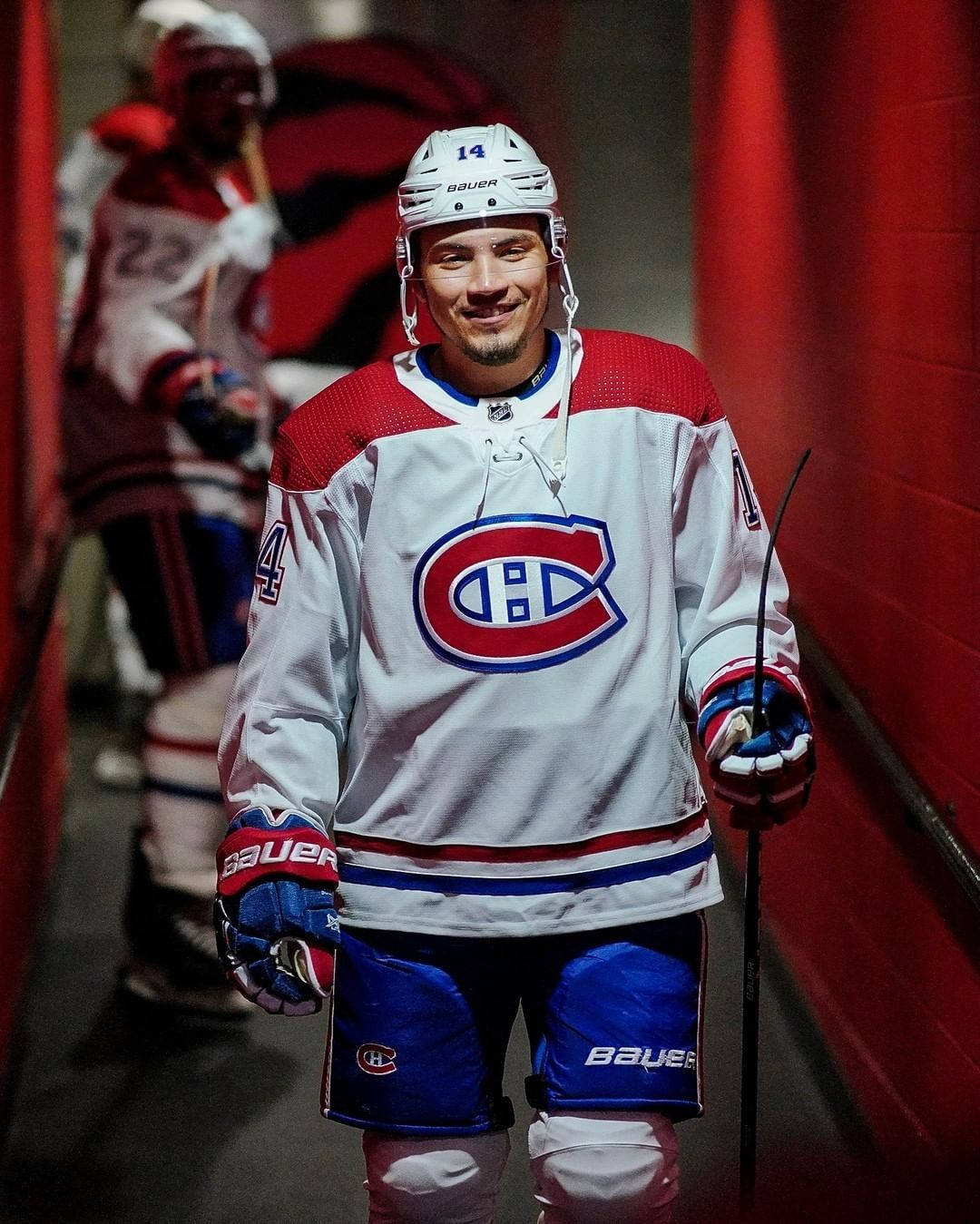 Ice Hockey Montreal Canadiens Captain Nick Suzuki Background