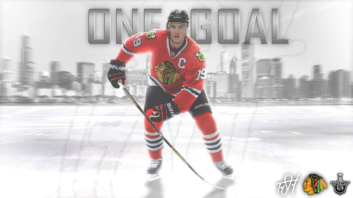 Ice Hockey One Goal Jonathan Toews Background