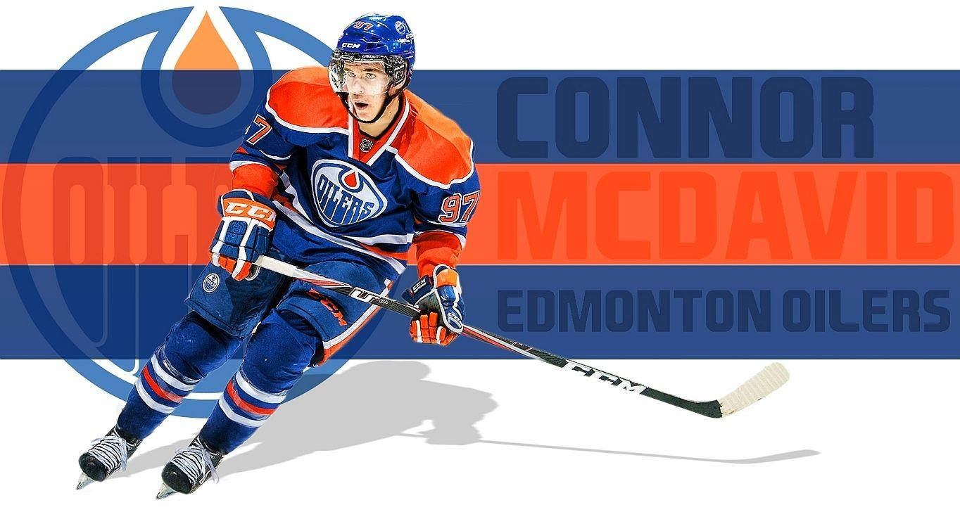 Ice Hockey Player Connor Mcdavid Fan Art Background