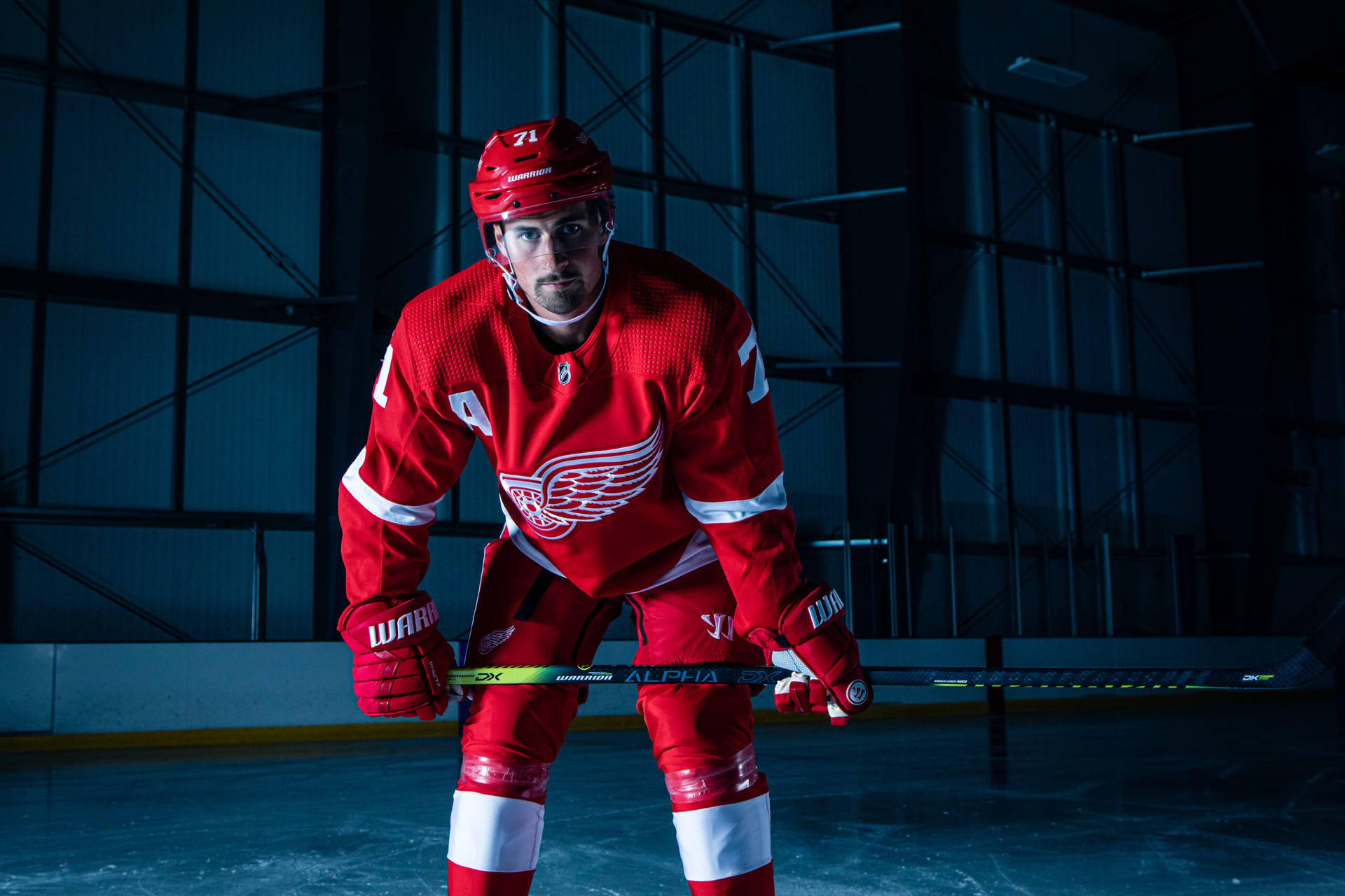 Ice Hockey Player Dylan Larkin Background