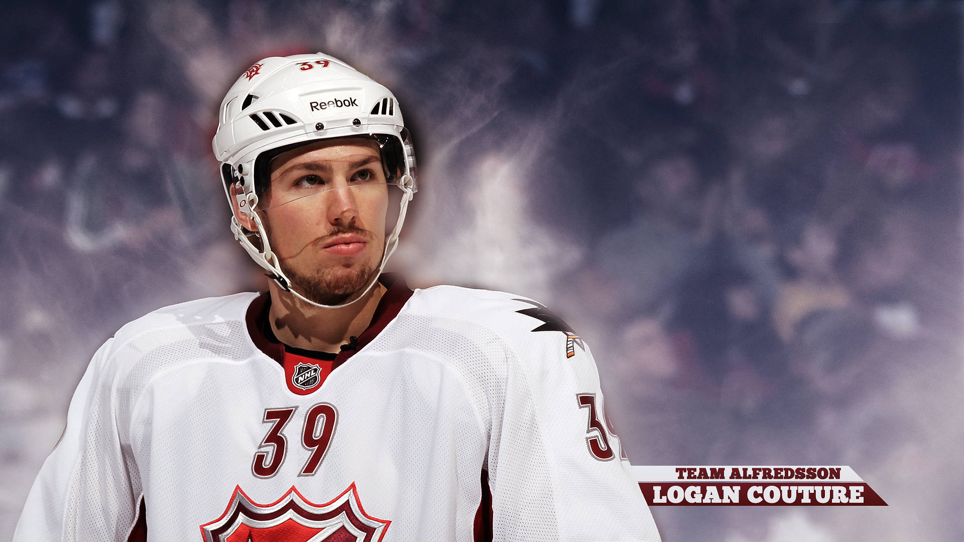 Ice Hockey Player Logan Couture Team Alfredsson Background