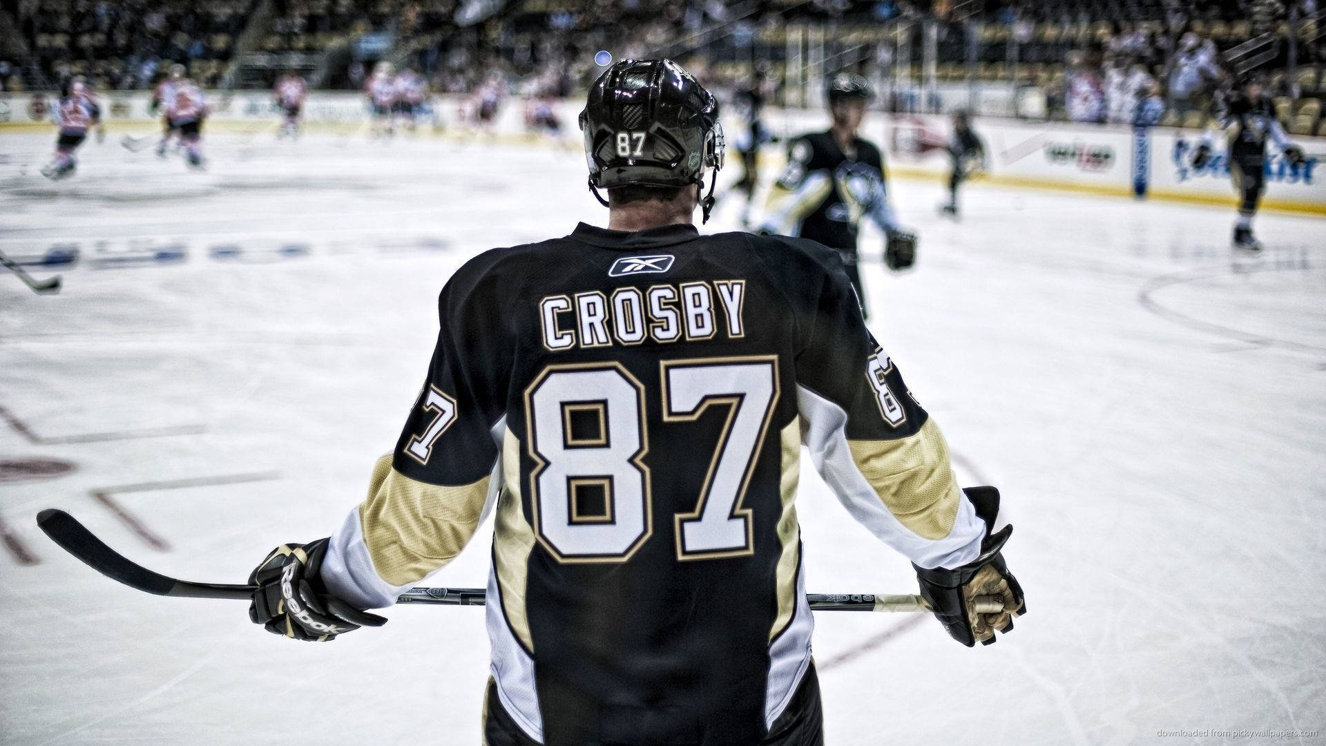 Ice Hockey Player Sidney Crosby Pittsburgh Penguins Background