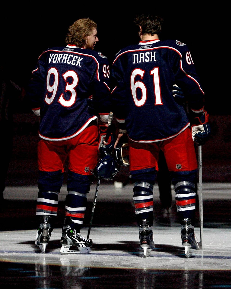 Ice Hockey Players Jakub Voracek And Rick Nash Background