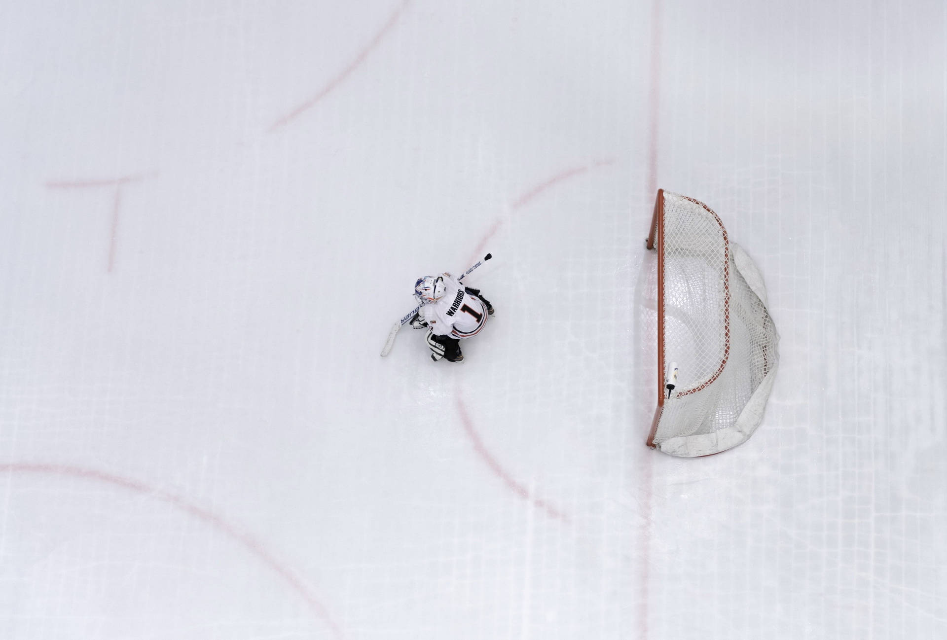 Ice Hockey Professional Goal Tender Background
