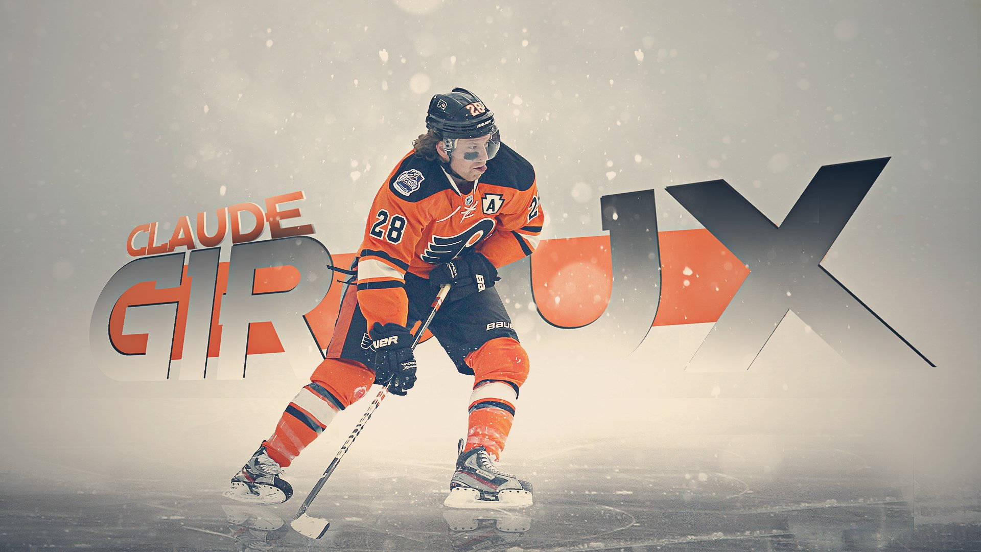 Ice Hockey Star - Claude Giroux In Action Background