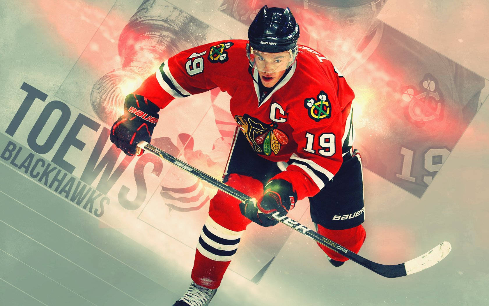 Ice Hockey Star Jonathan Toews Background