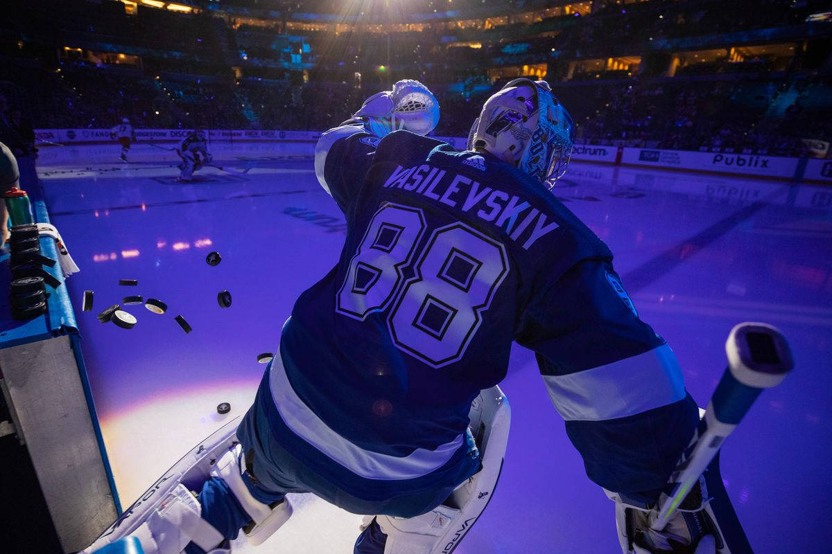 Ice Hockey Star No. 88 Andrei Vasilevskiy Background