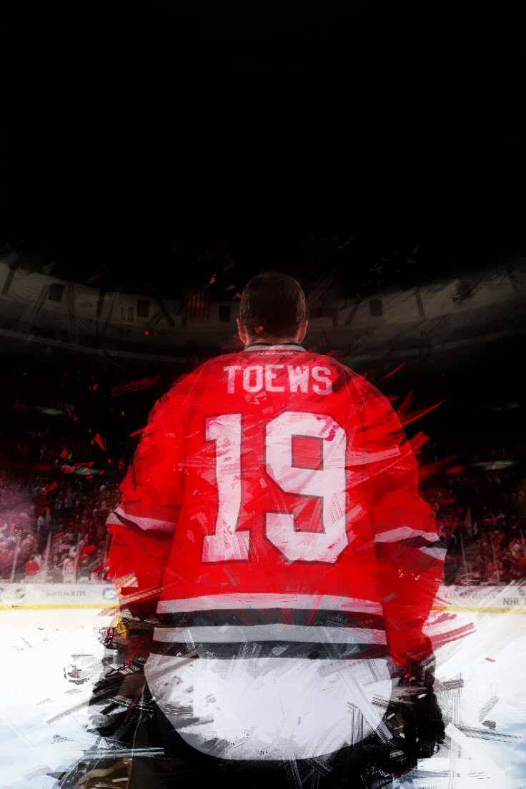 Ice Hockey Team Captain Jonathan Toews Background