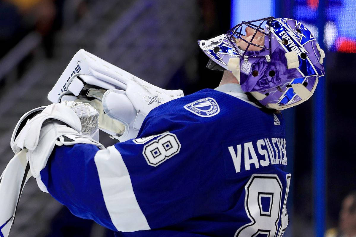 Ice Hockey Winning Team Andrei Vasilevskiy