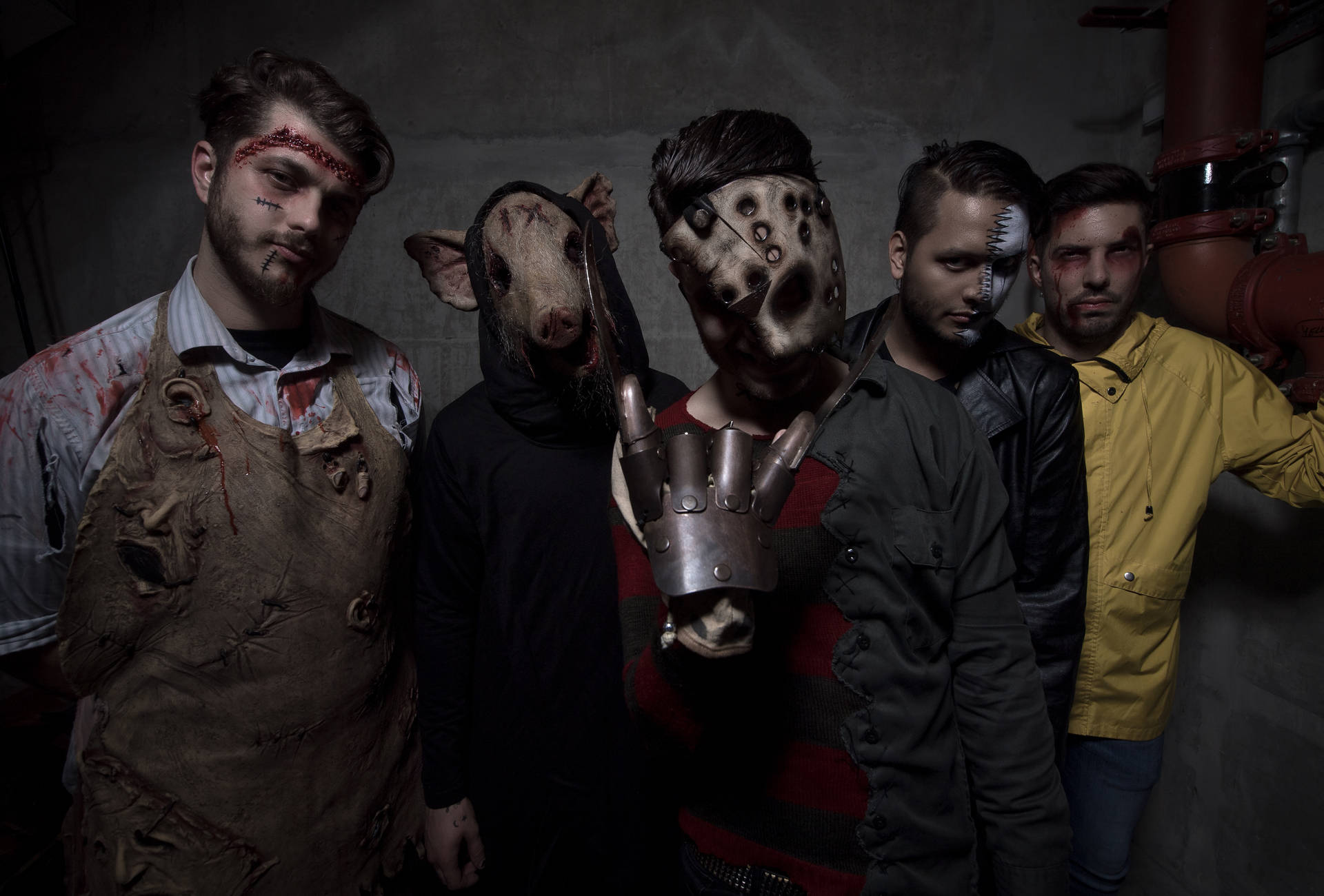 Ice Nine Kills Creepy Members Background