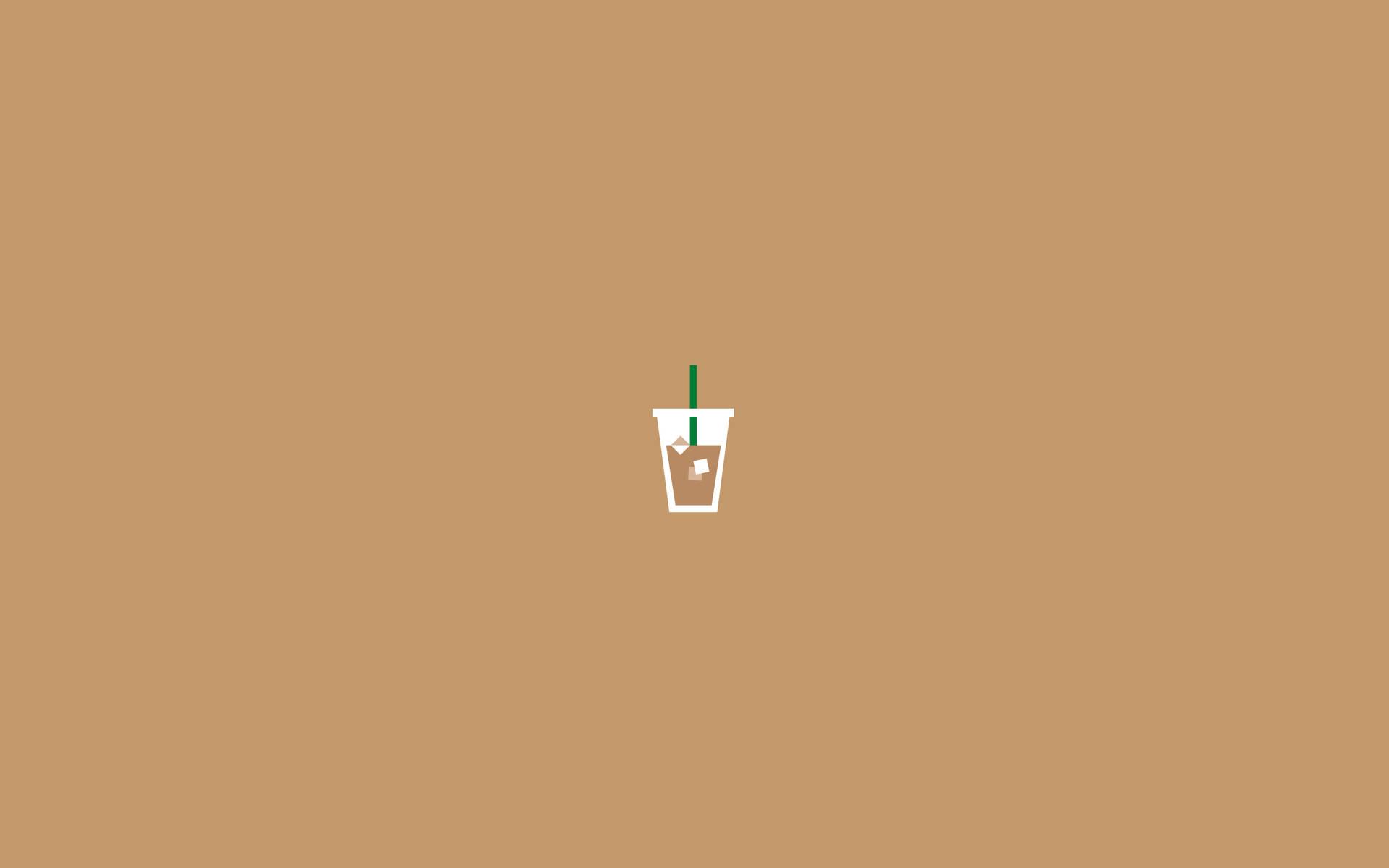 Iced Coffee Minimal Aesthetic Desktop