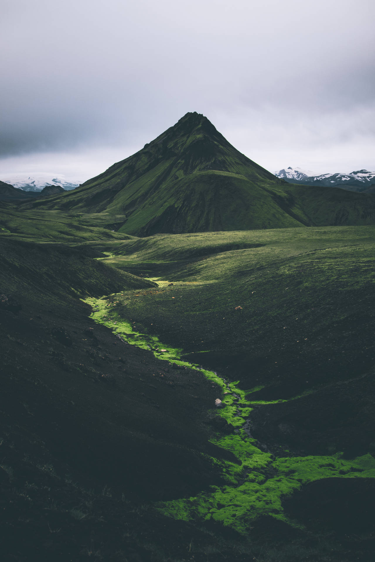 Iceland Green Valley Background