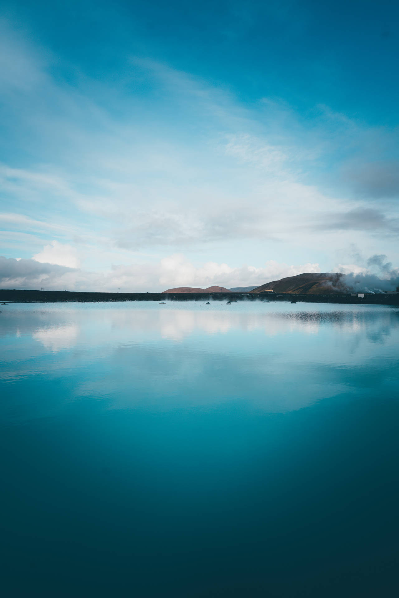 Iceland Lake Horizon Background