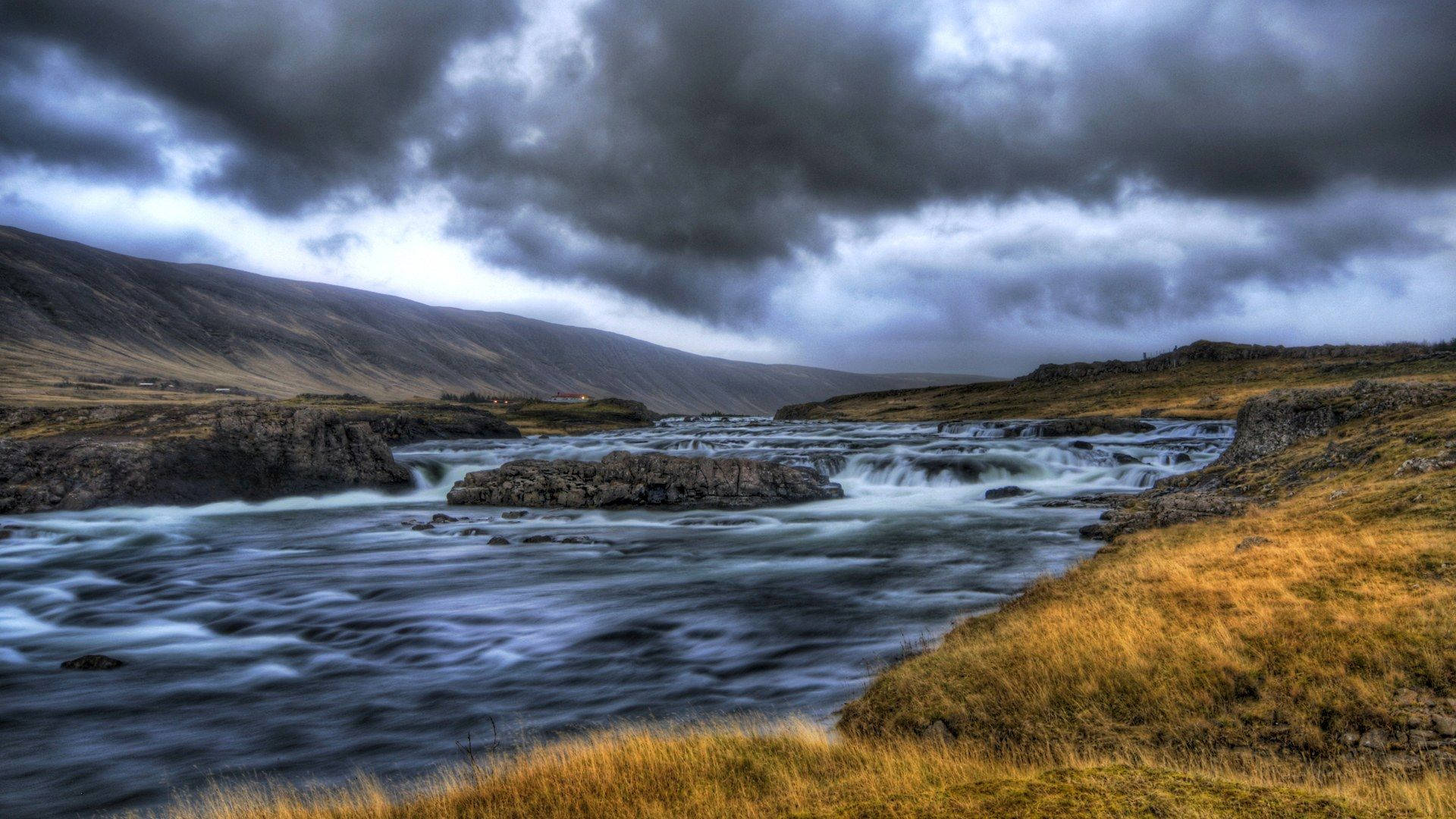 Iceland Stream River Background