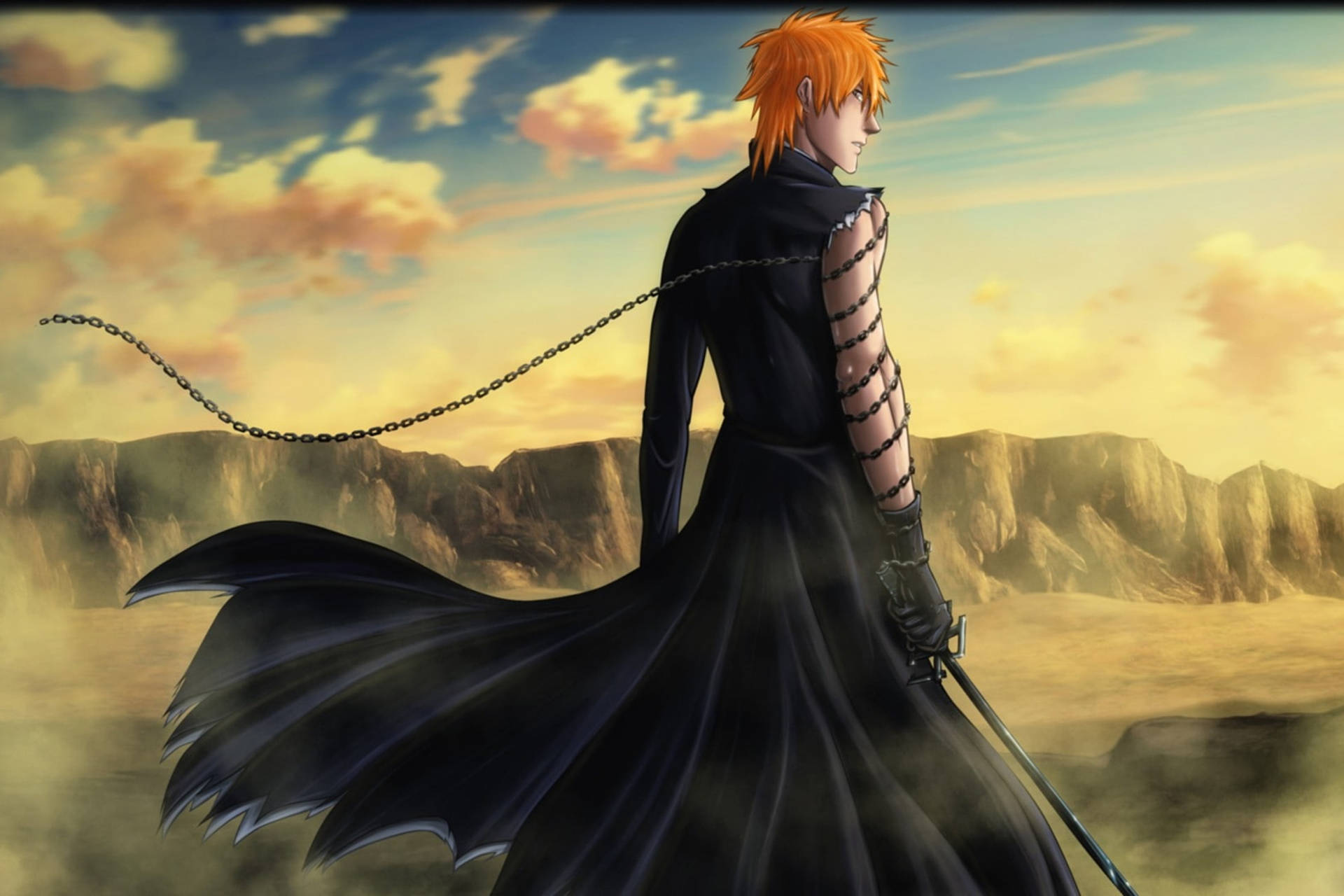 Ichigo Bankai Black Sword Background