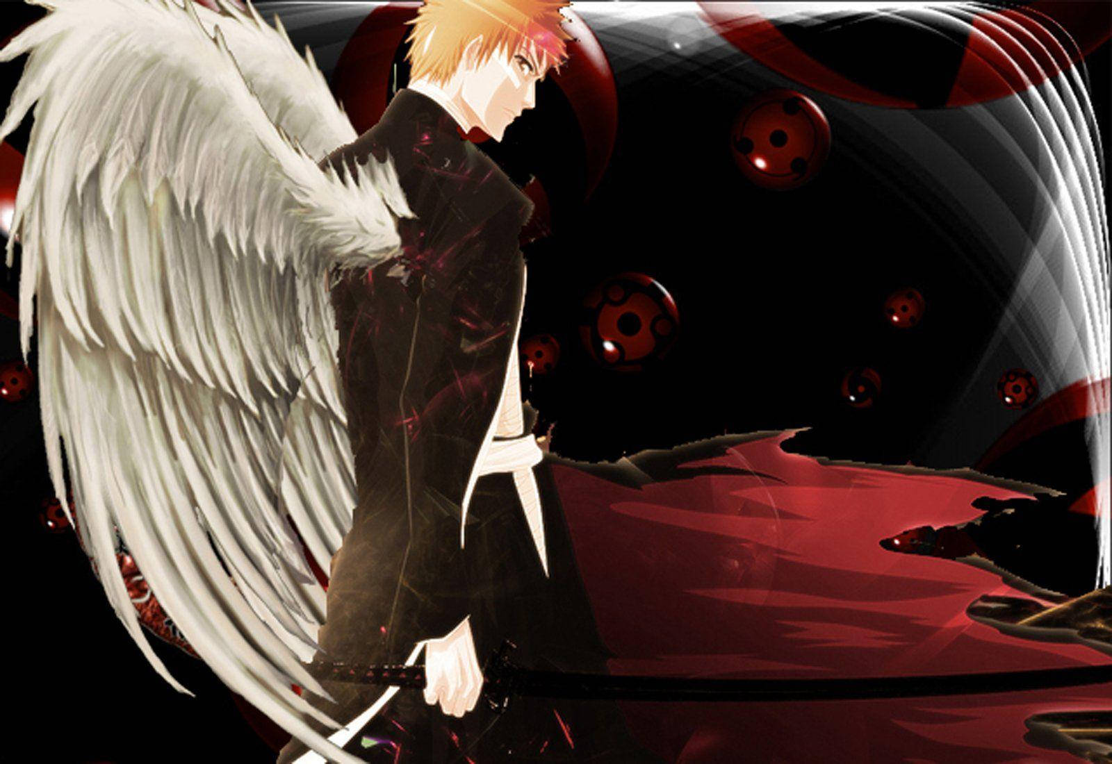 Ichigo Bankai Wings Background