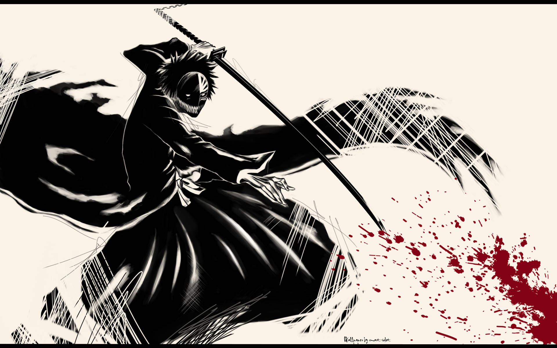 Ichigo Blood Sword New Bleach Background