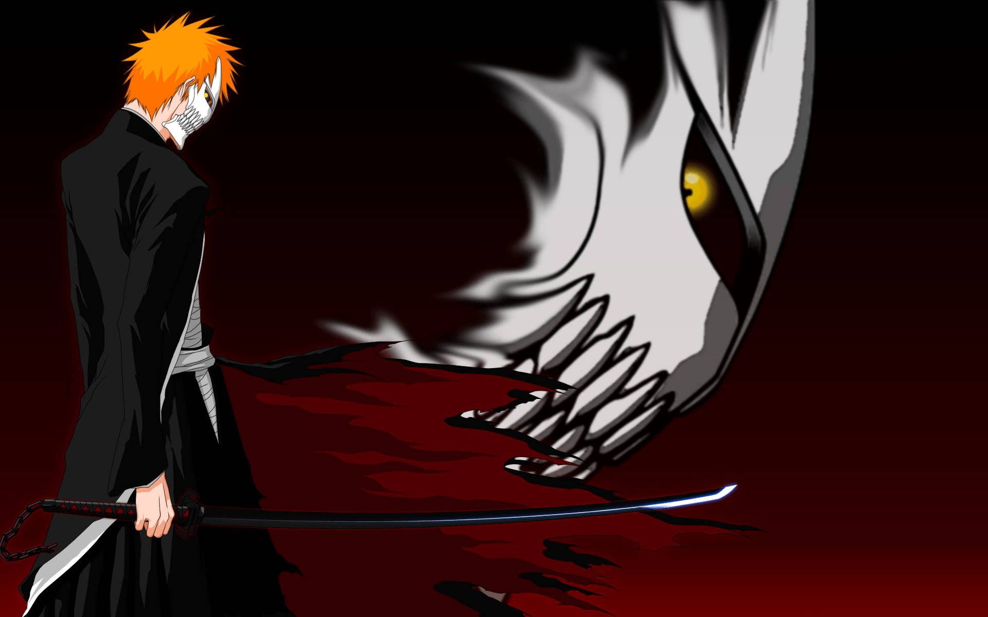 Ichigo Kurosaki Unleashes Inner Power Background