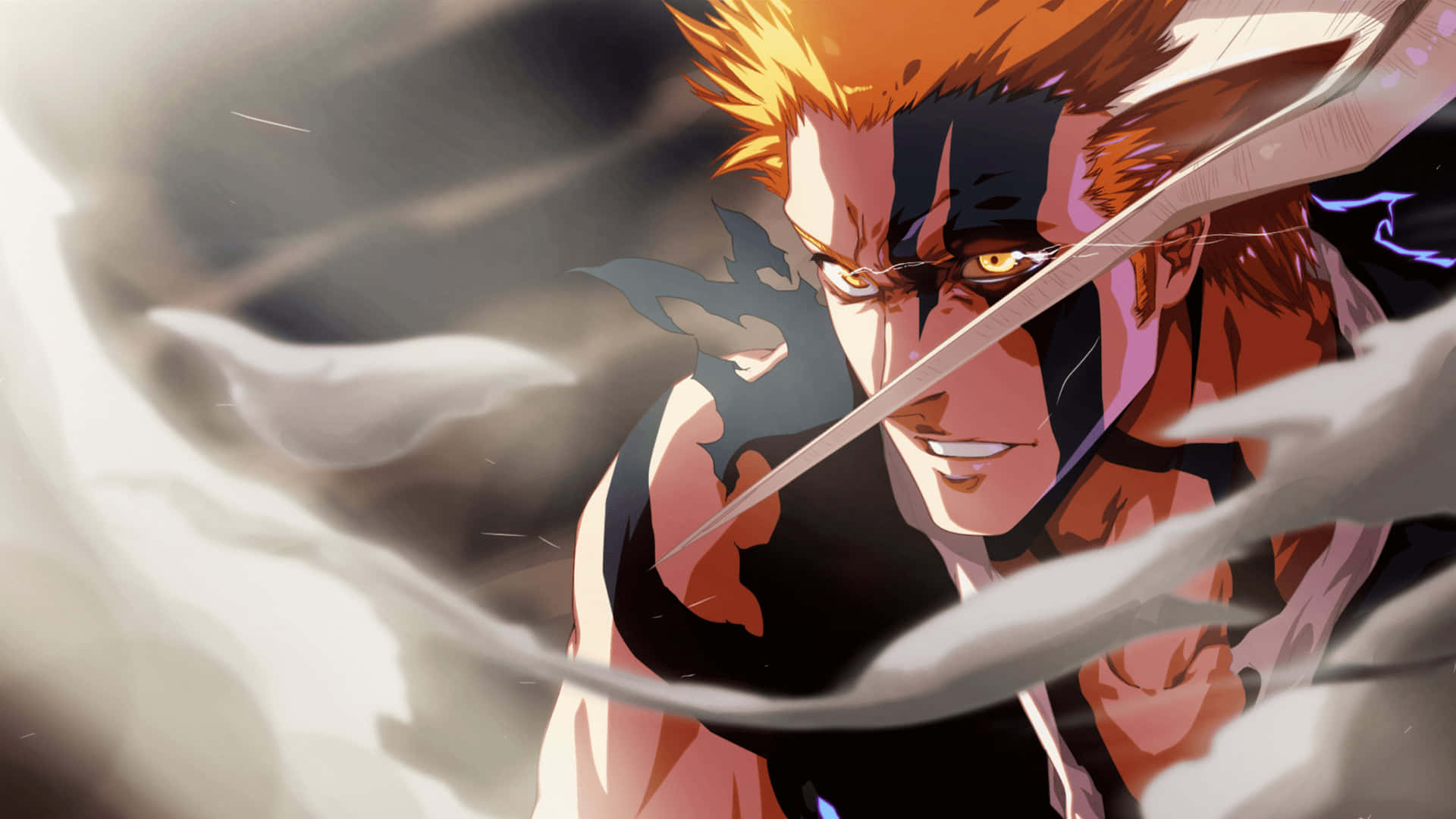 Ichigo Kurosaki Unleashing His Powers In A Captivating 4k Wallpaper Background
