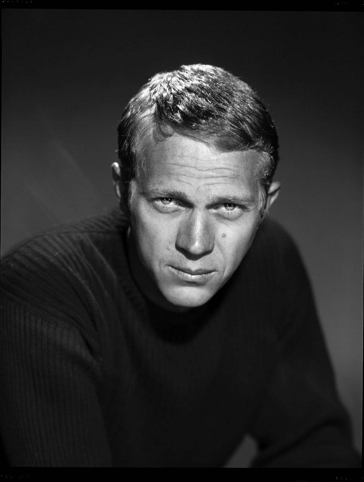 Iconic 1960 Portrait Of The Legendary American Actor, Steve Mcqueen Background