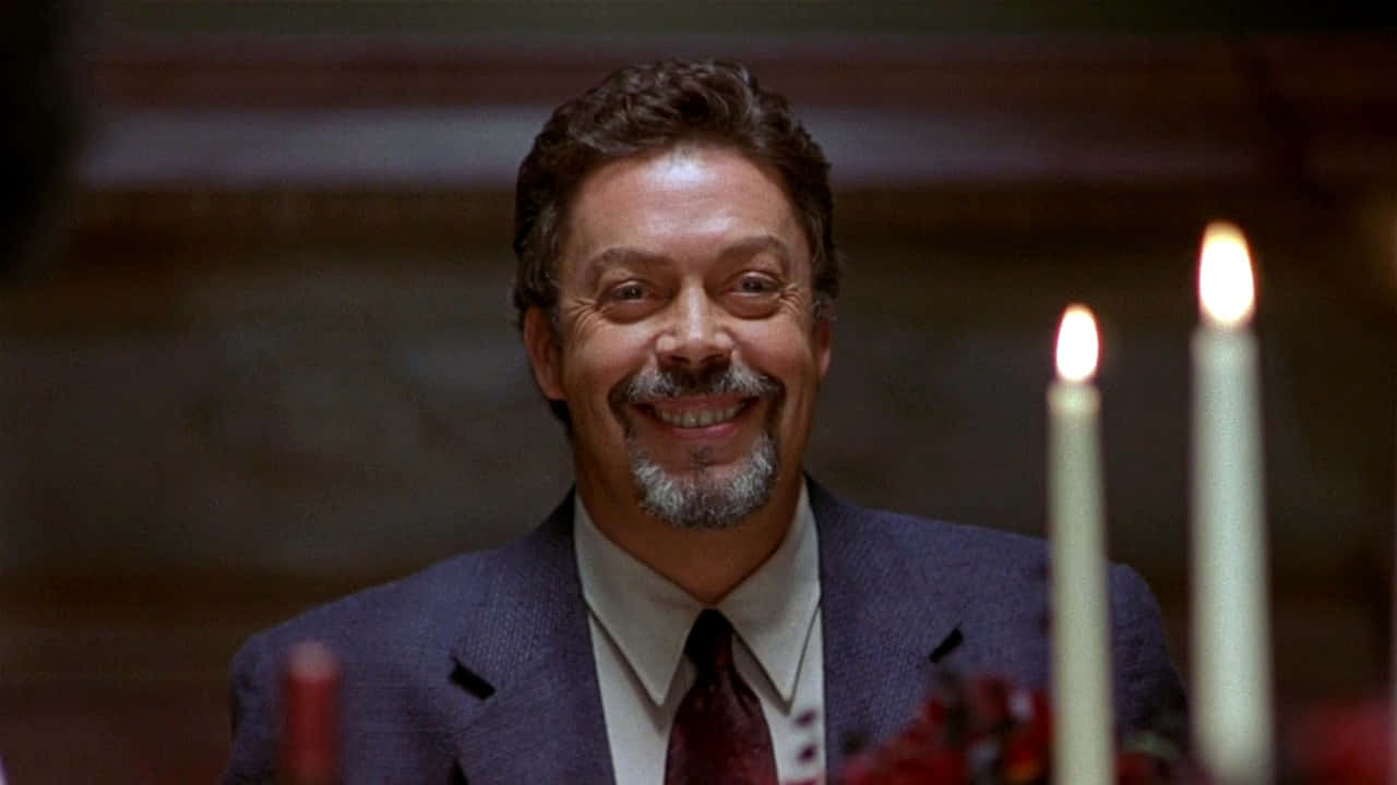 Iconic Actor Tim Curry In A Remarkable Photoshoot Background