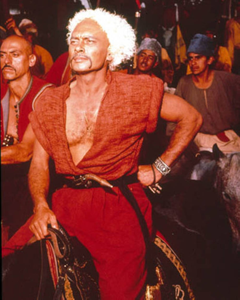 Iconic American Actor Yul Brynner In Taras Bulba Role Background