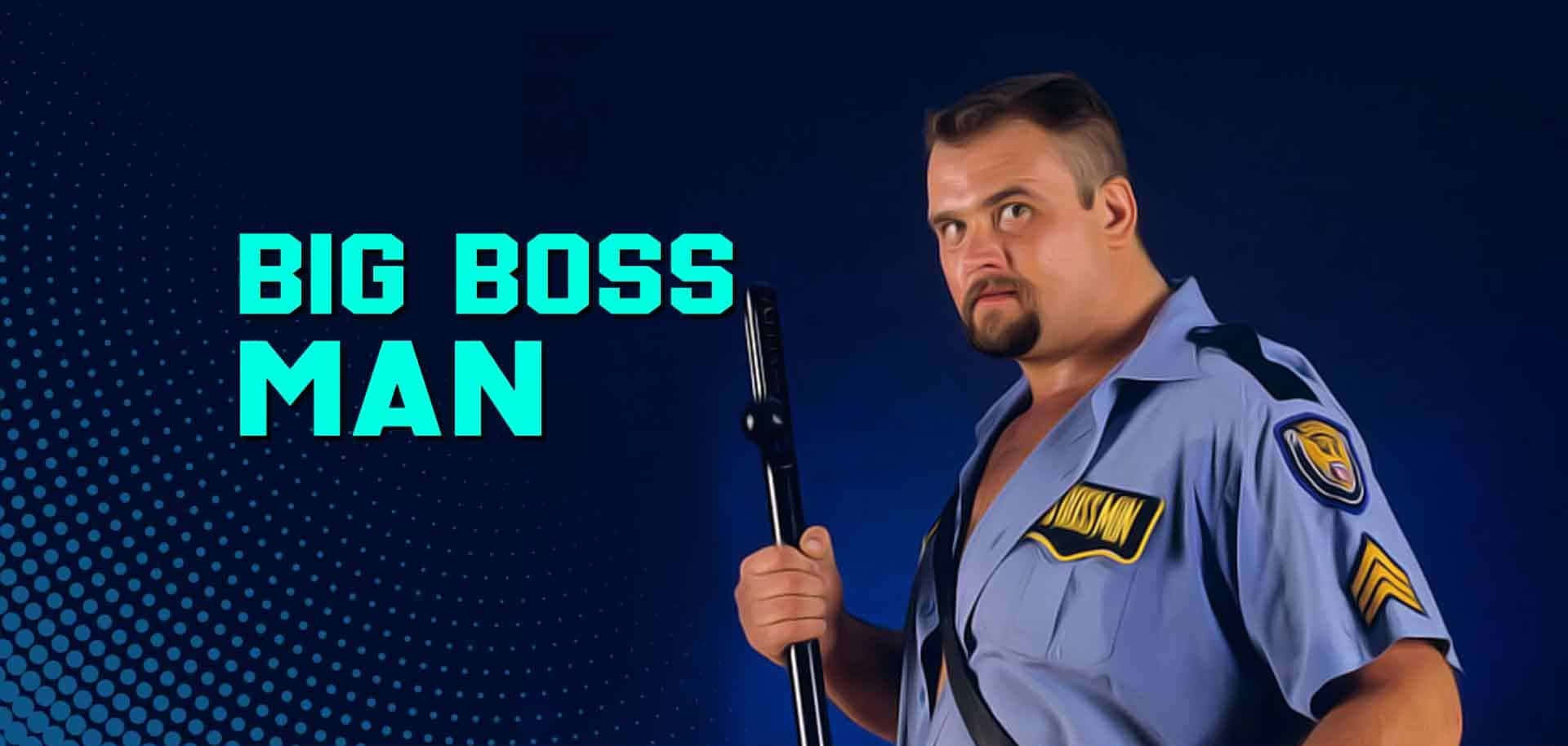 Iconic American Wrestler, Big Boss Man, In Action Background