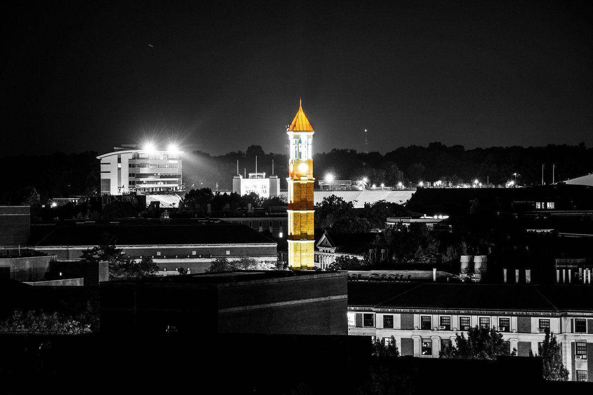 Iconic Bell Tower At Purdue University Background