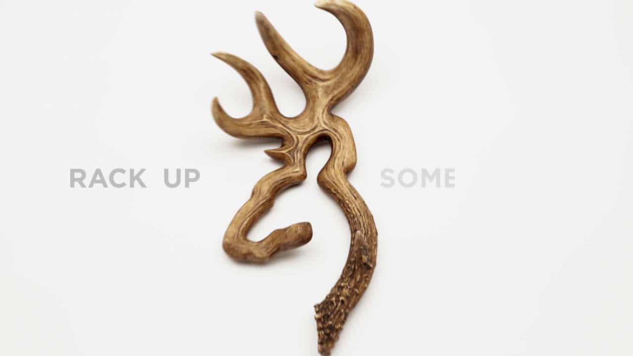 Iconic Browning Deer Desktop Illustration Background