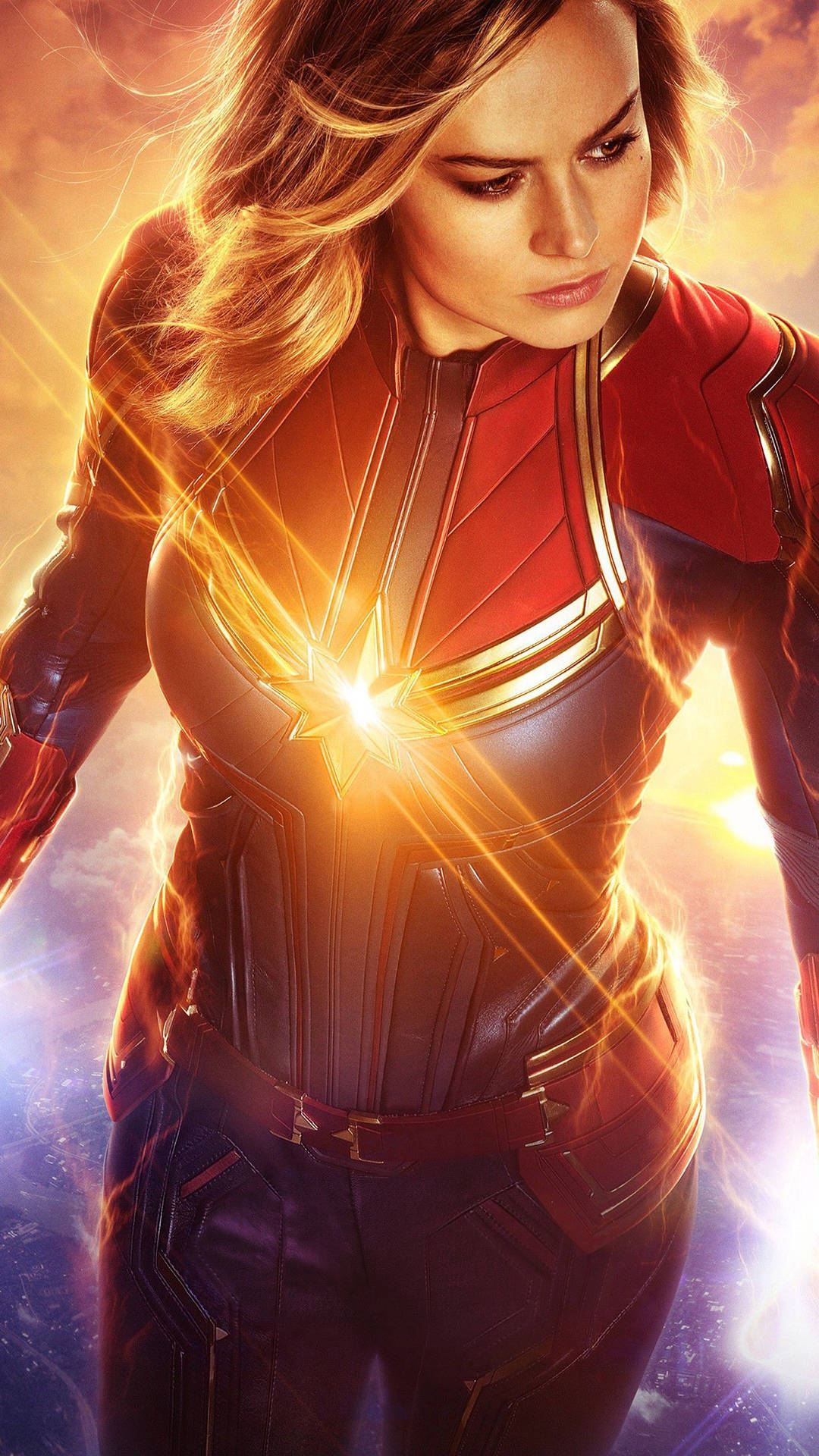 Iconic Captain Marvel Iphone Background