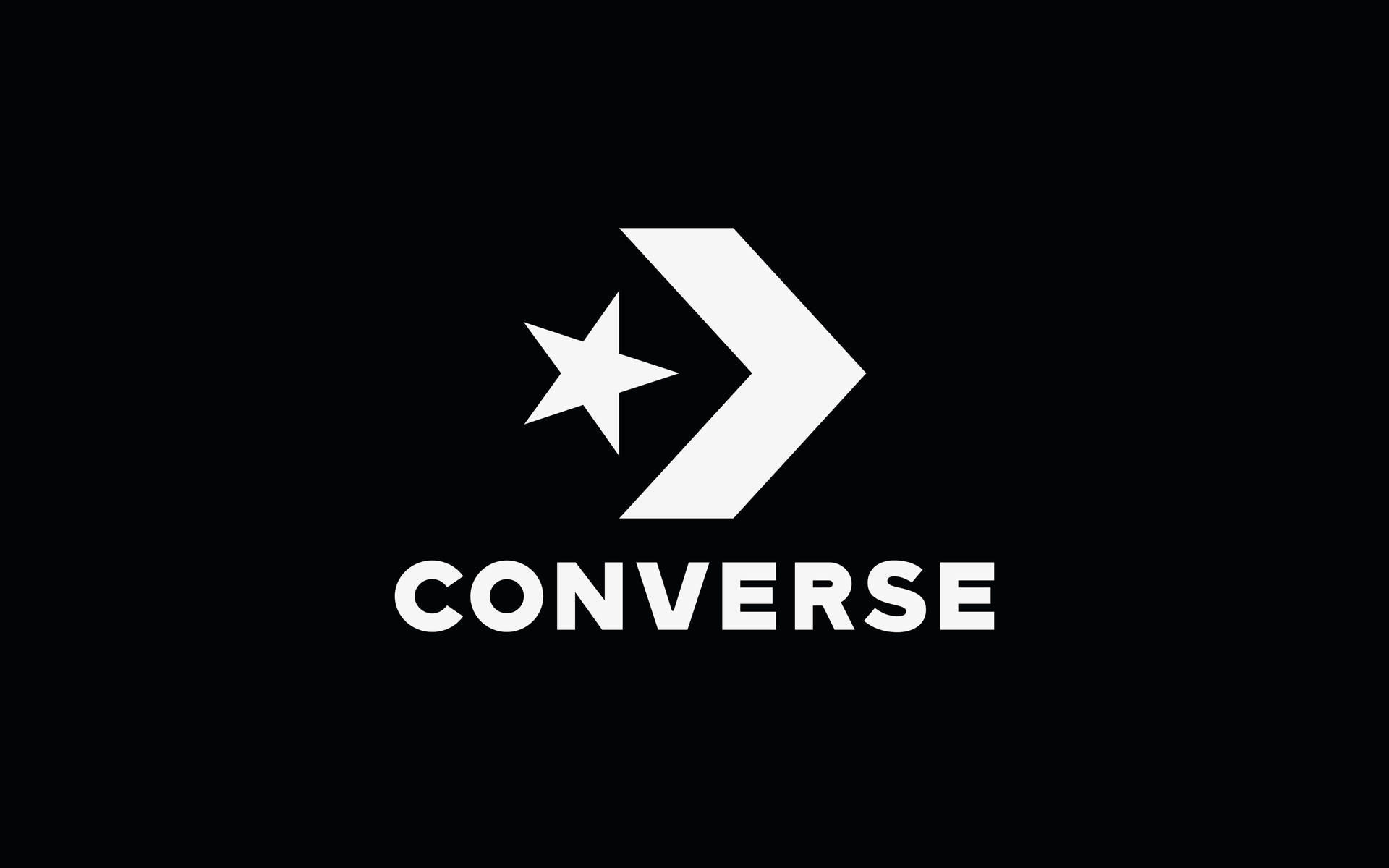 Iconic Converse Logo On White Background