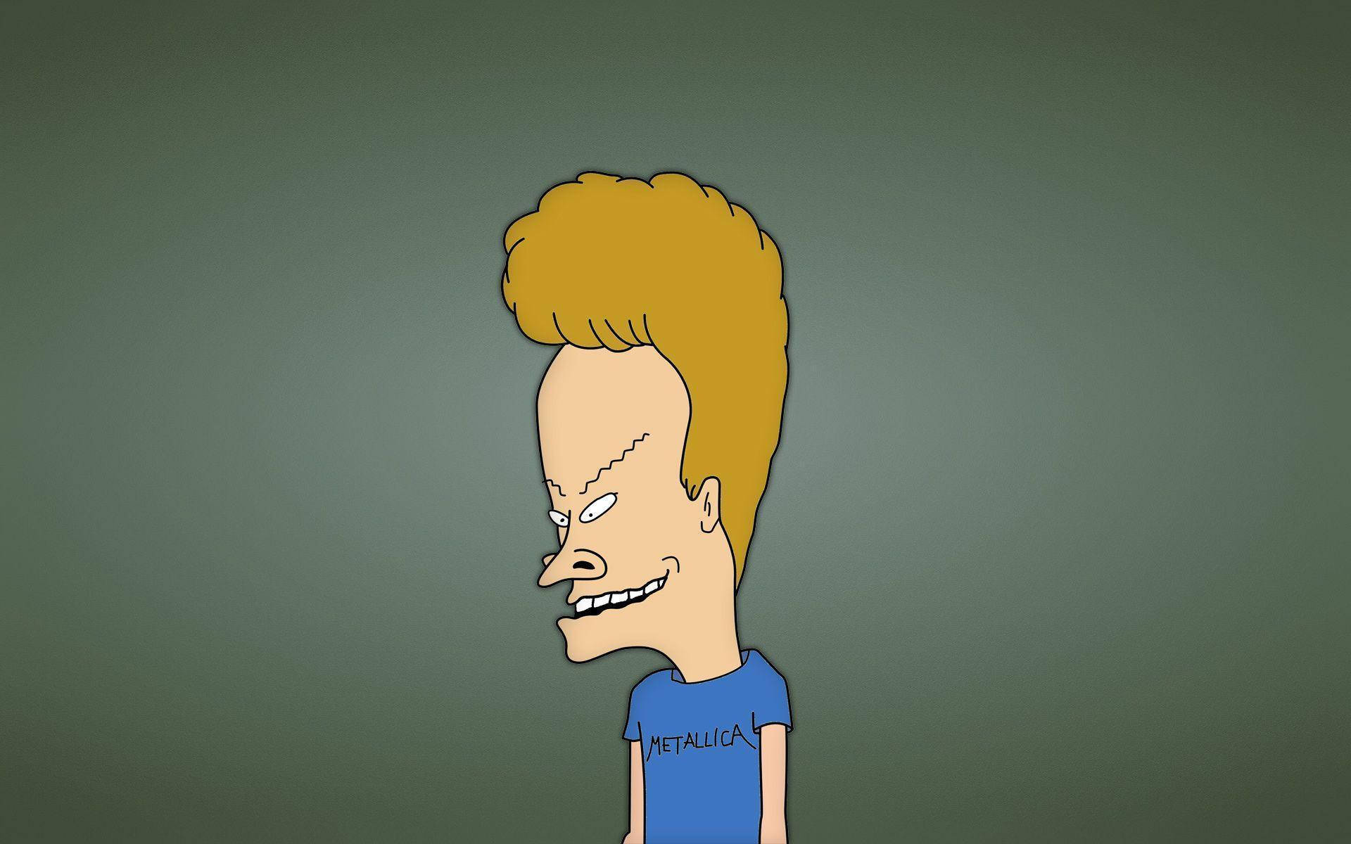 Iconic Duo: Beavis And Butt-head’s Single Portrait Background
