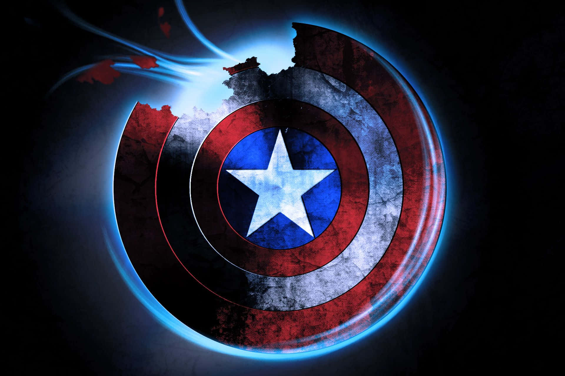 Iconic Emblem Of American Hero Background