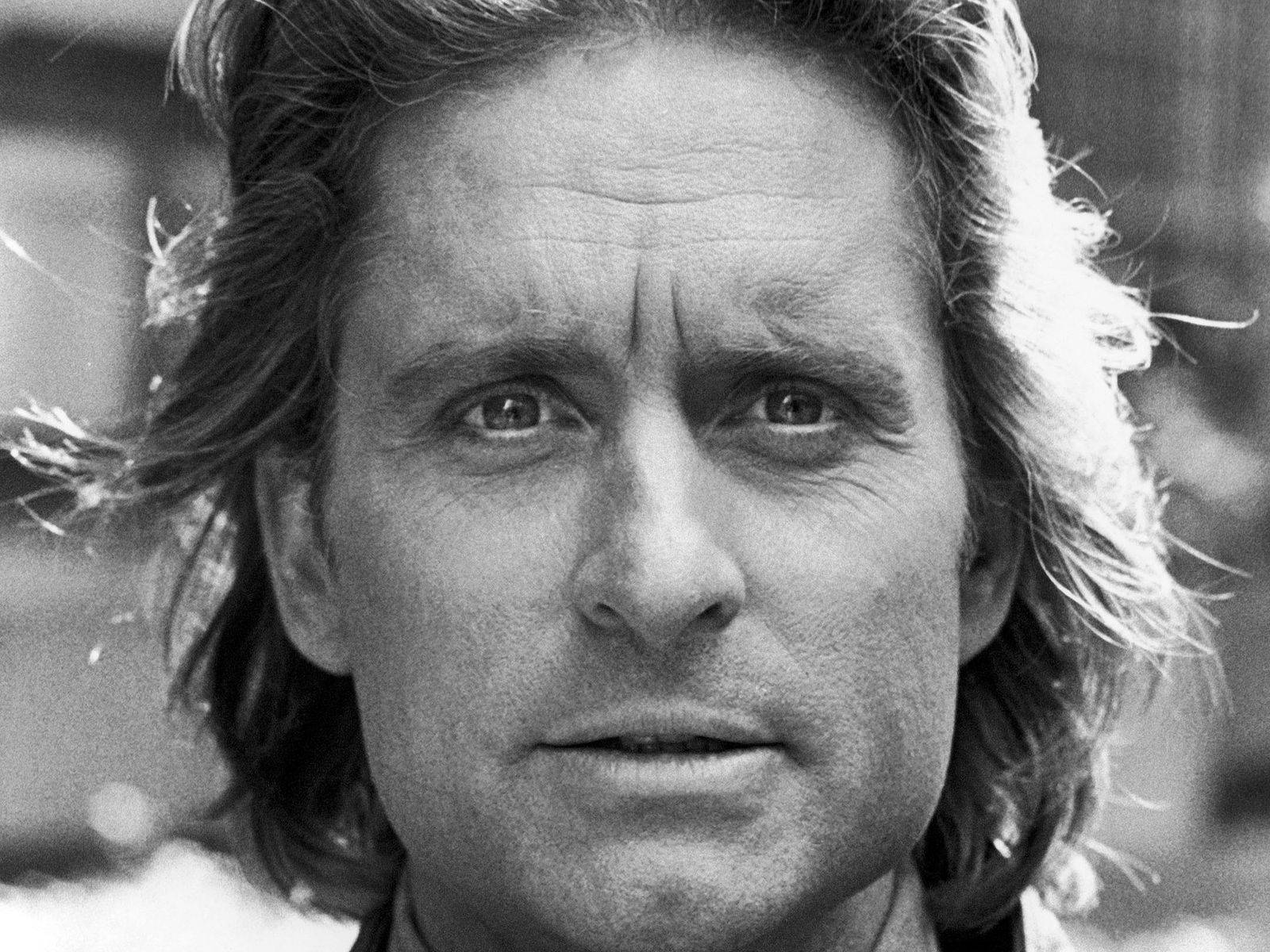 Iconic Film Star Michael Douglas Background