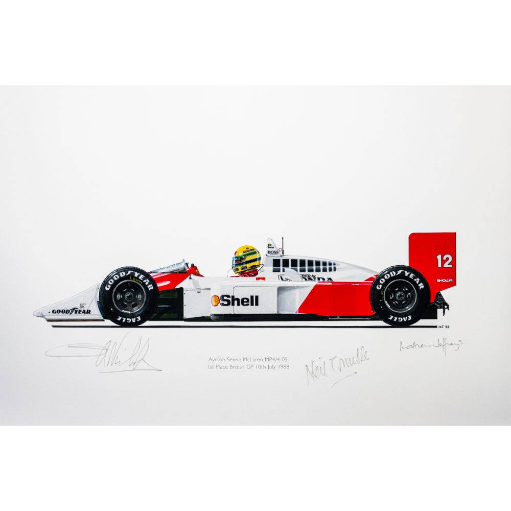 Iconic Formula One Mclaren Mp4/4 Motorsport Car 1988