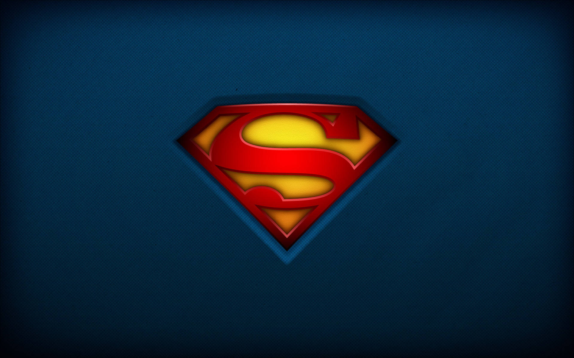 Iconic Full-color Superman Logo In High Resolution Background