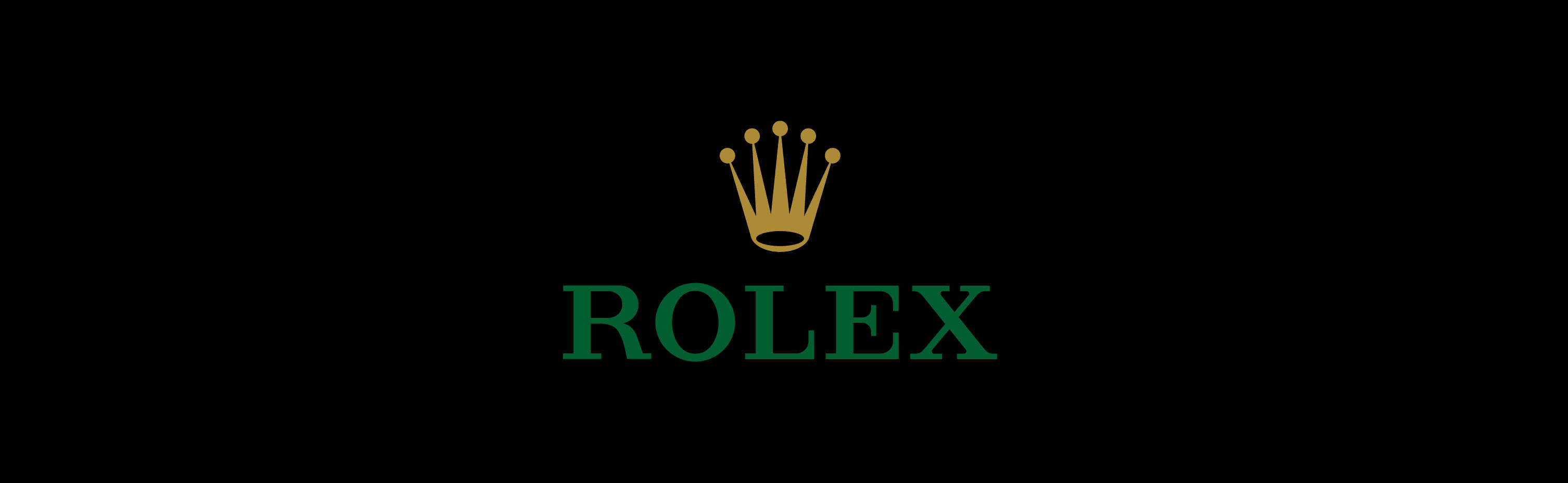 Iconic Green Rolex Logo Background