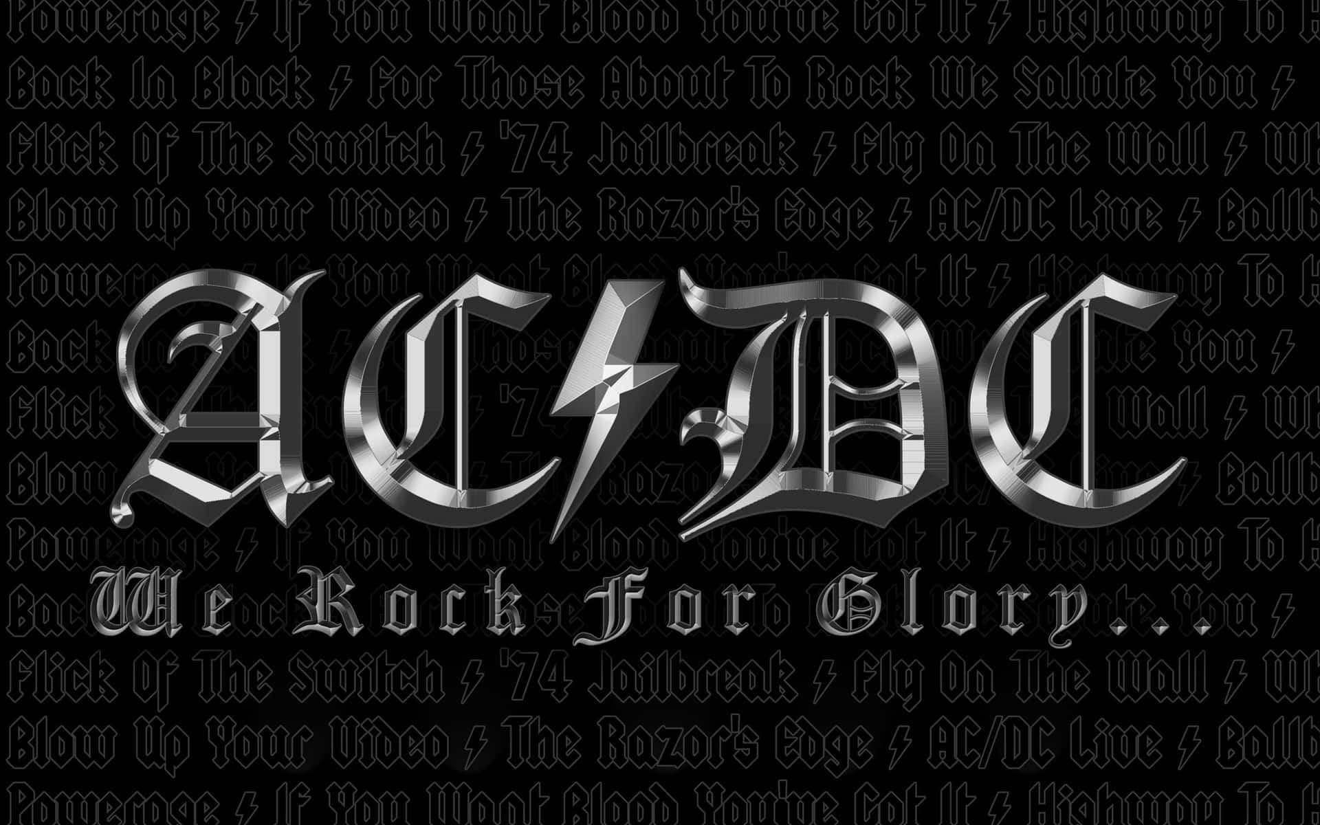 Iconic Hard Rock Group Ac/dc Background