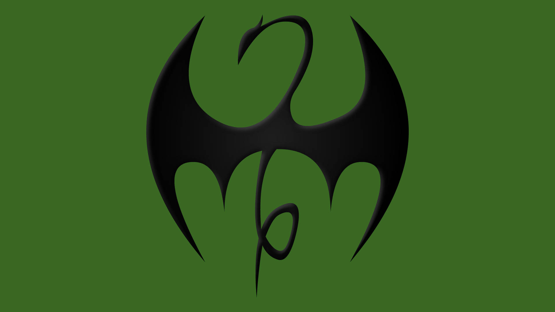 Iconic Hero Symbol Iron Fist Background