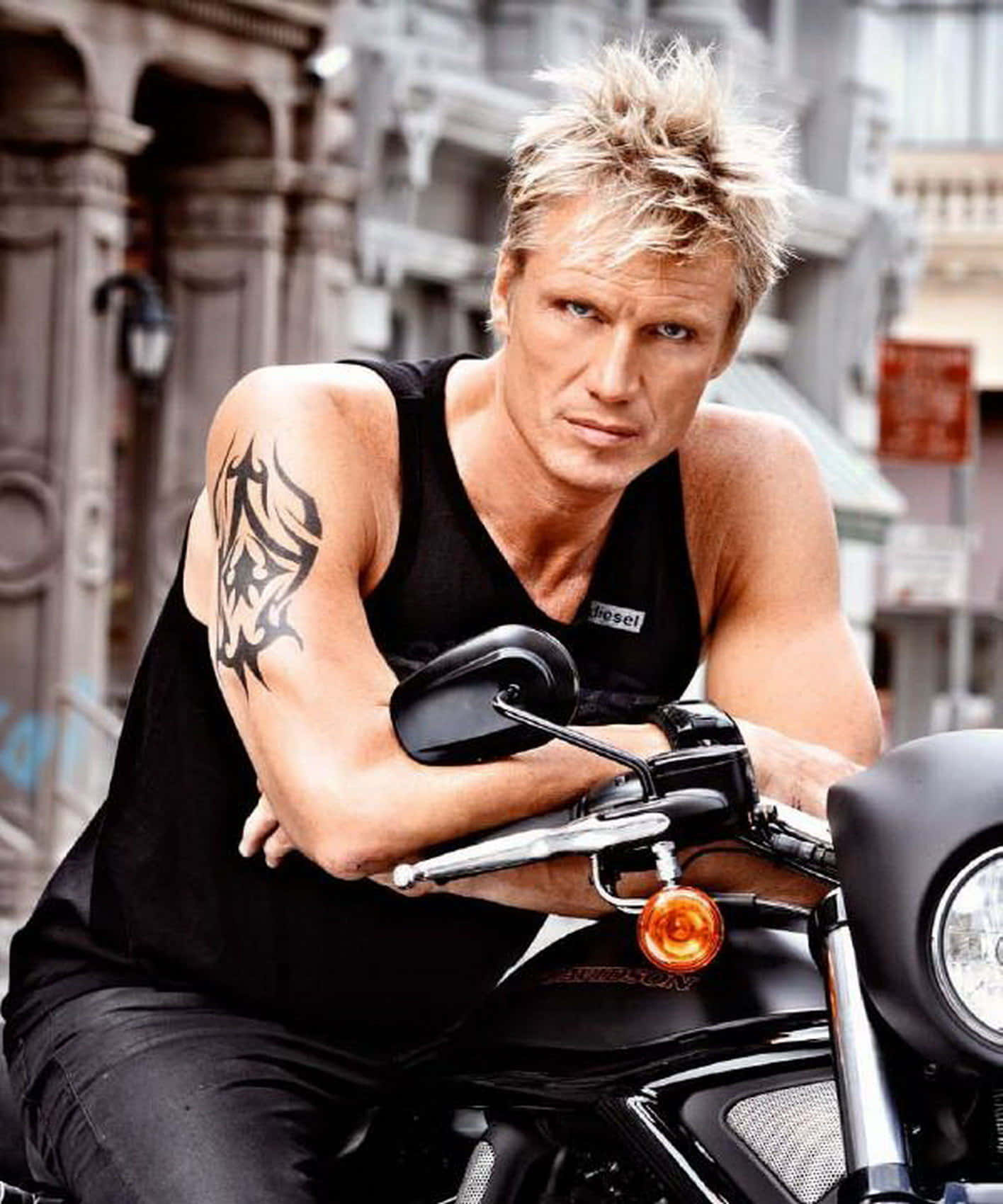 Iconic Hollywood Actor Dolph Lundgren Background