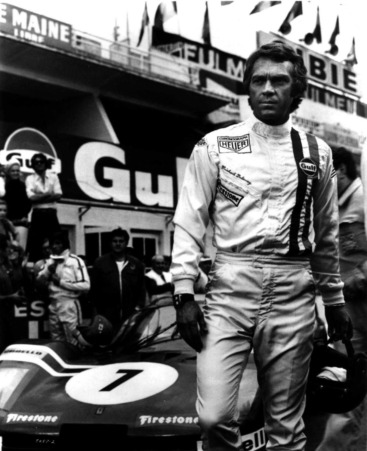 Iconic Hollywood Star - Steve Mcqueen In Black And White