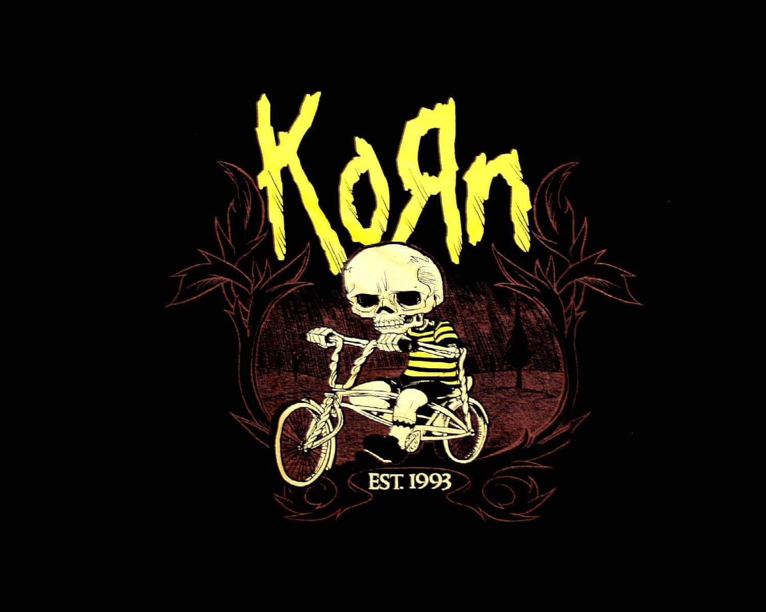 Iconic Korn On Stage Background