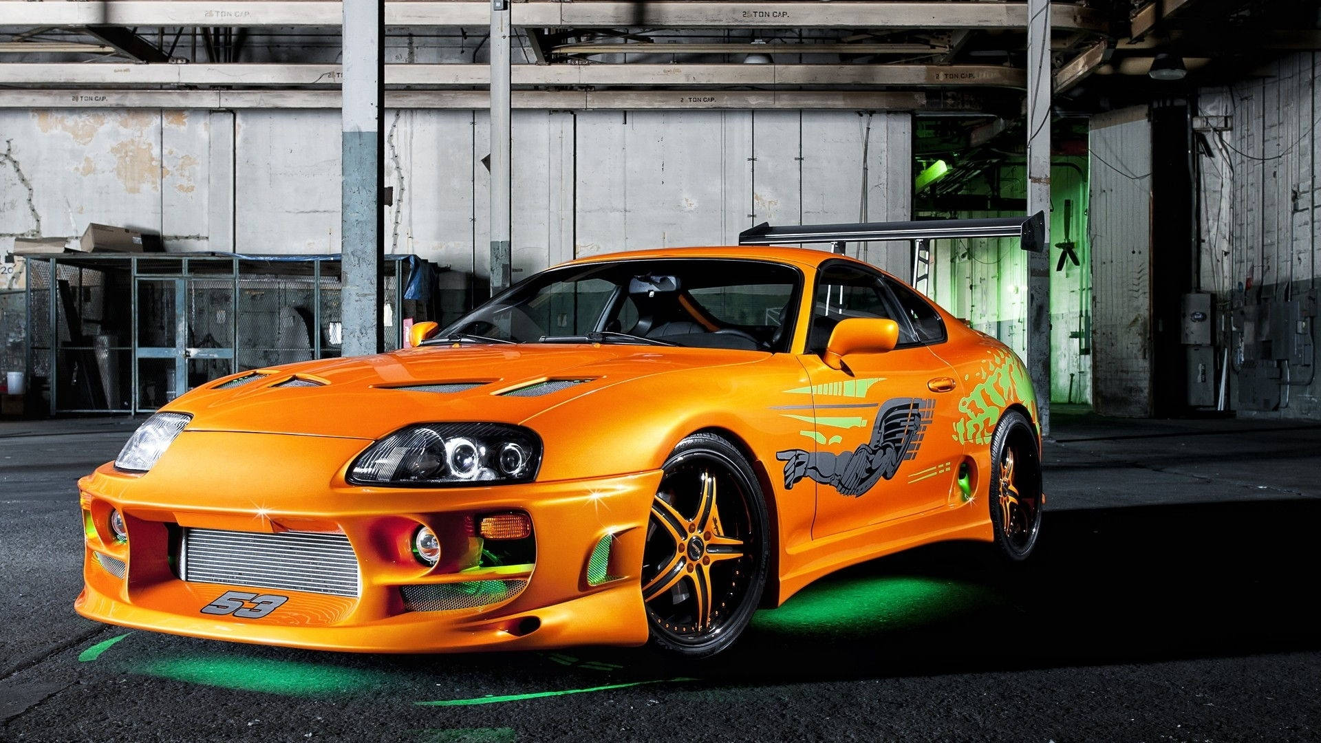 Iconic Metallic Orange Toyota Supra