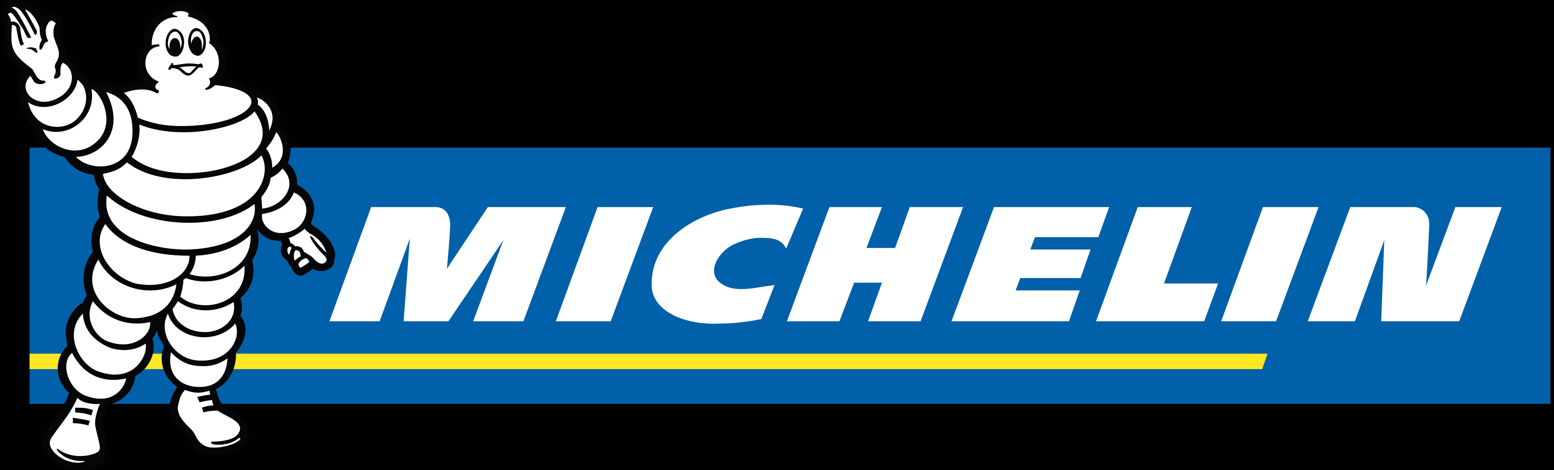 Iconic Michelin Logo On A Vibrant Background Background