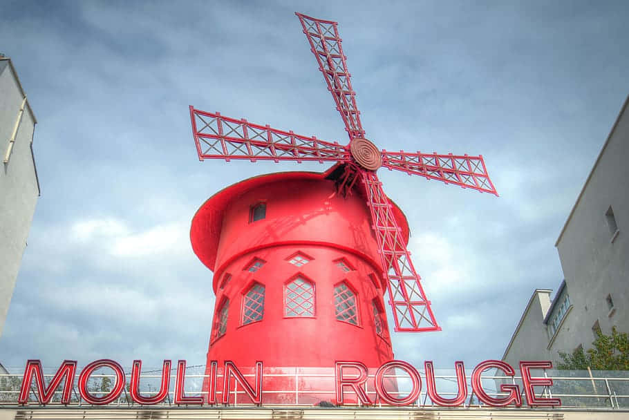 Iconic Moulin Rouge Windmill